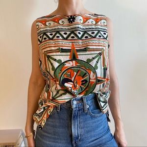 Vintage Printed Tank